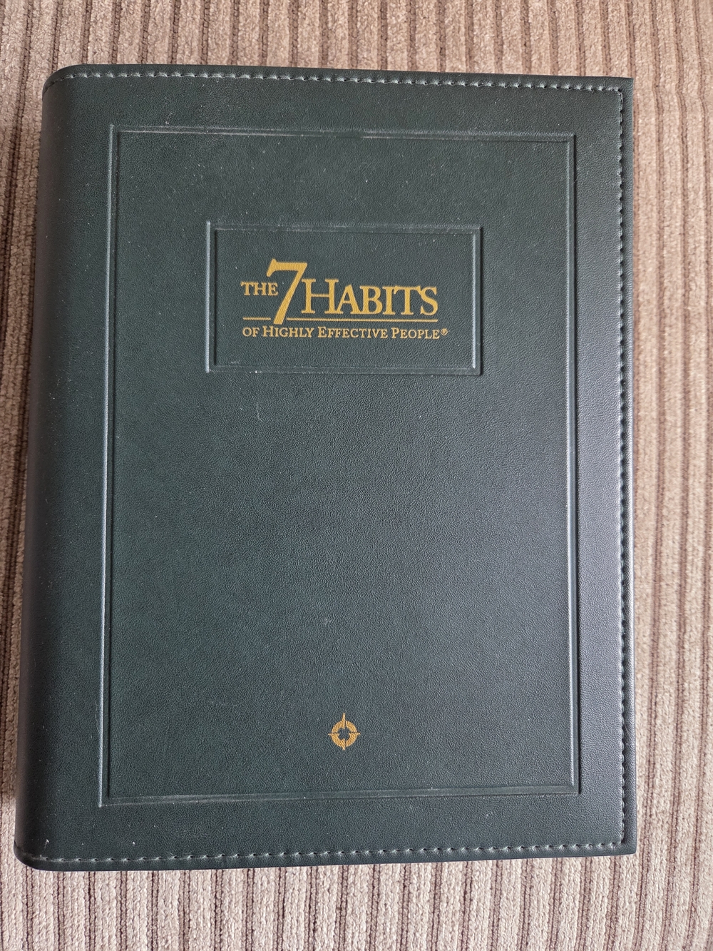 Franklin Covey Dark Green and Gold Spiral-Bound The 7 Habits Planner
